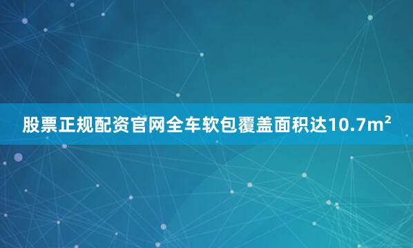 股票正规配资官网全车软包覆盖面积达10.7m²