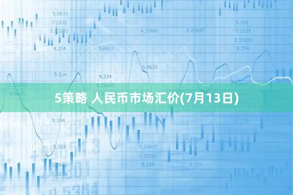 5策略 人民币市场汇价(7月13日)